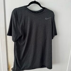 Nike Men's Heathered Black Dri-Fit Shirt